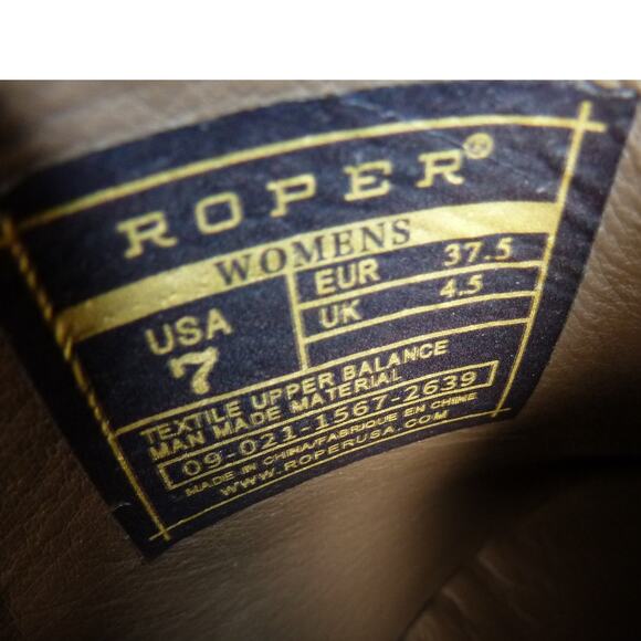 NWT Women's Roper Ava Snip Toe Ankle Leather Brown Boots Size 7 (no box) - Picture 6 of 6